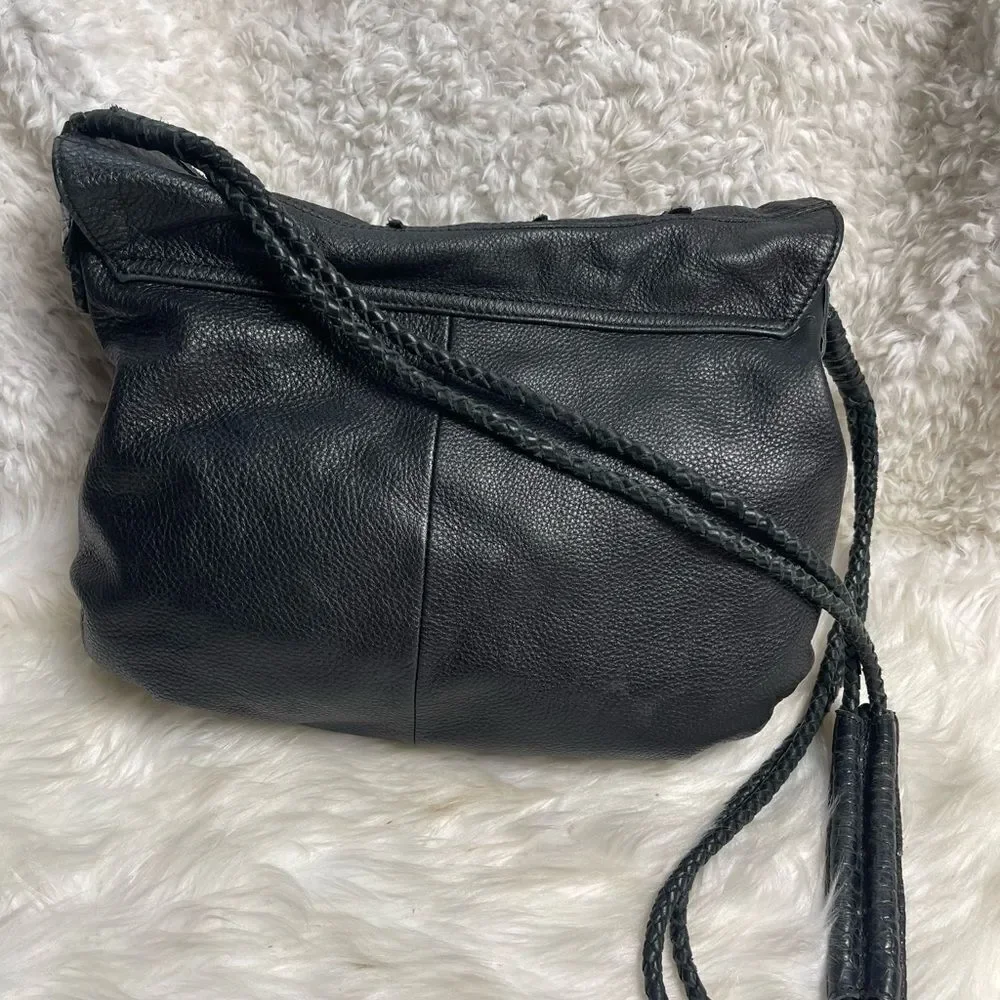 Nixon Soft leather Black Patchwork Hobo shoulder/crossbody medium Bag